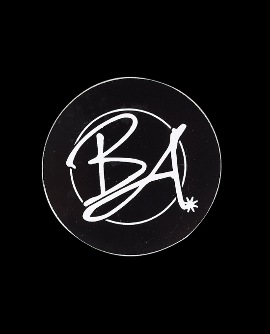 BA 2 Round Sticker