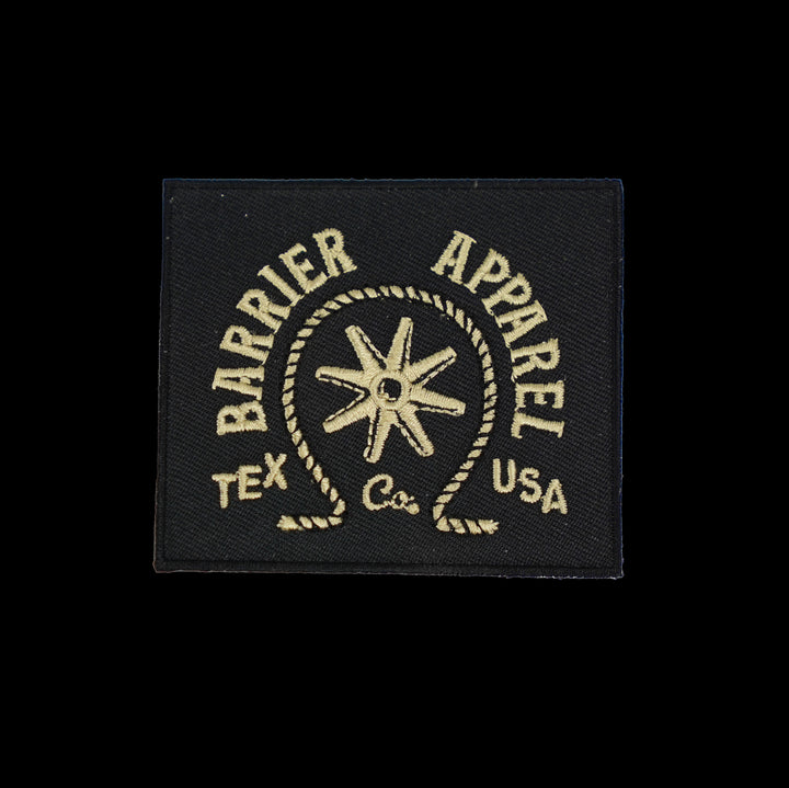 Black and Gold Barrier Apparel Patch