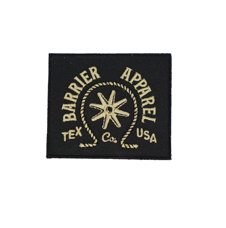 Black and Gold Barrier Apparel Patch