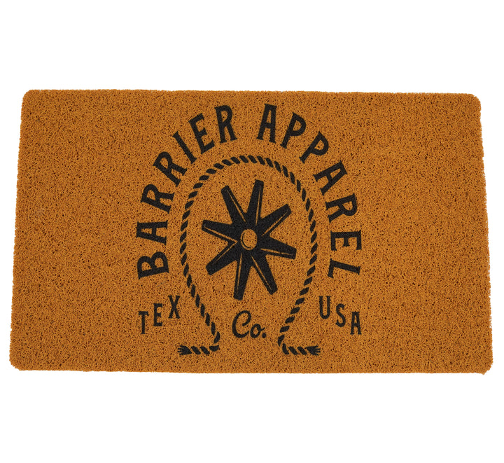 Brown and Black Barrier Apparel Doormat