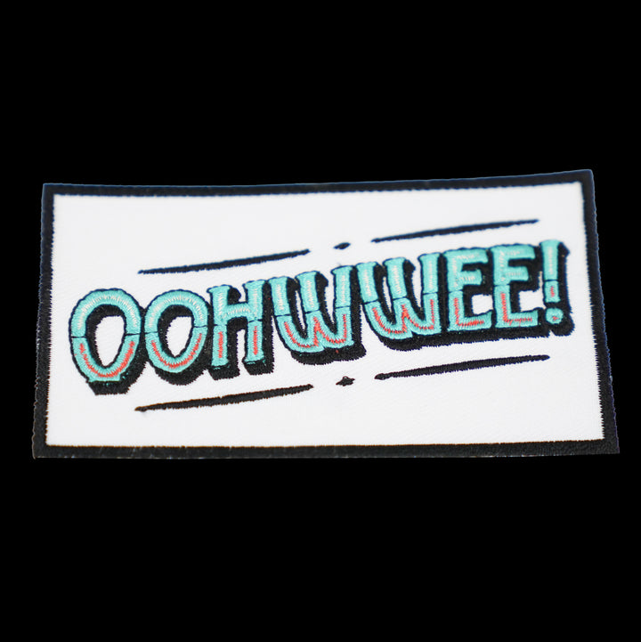 White and Turquoise Oohwwee Patch